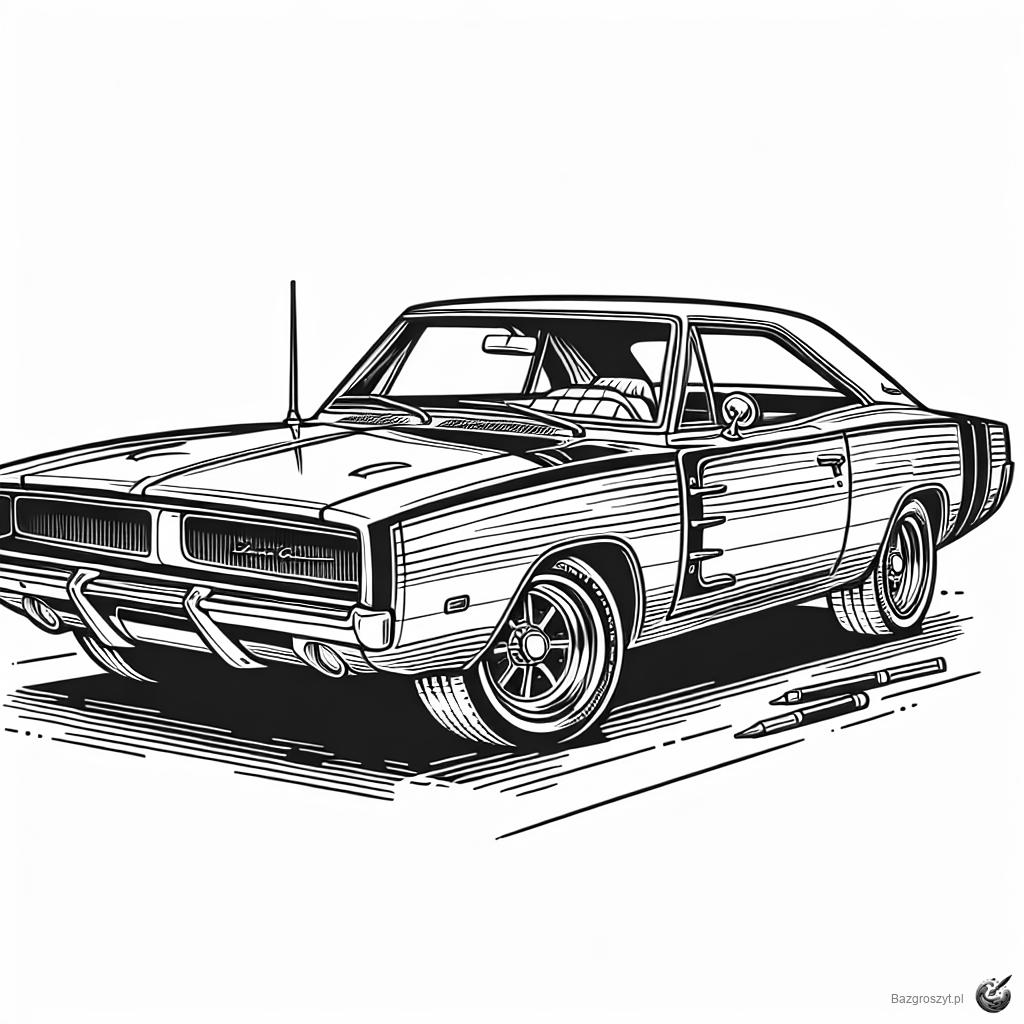 Pobierz dodge charger do druku