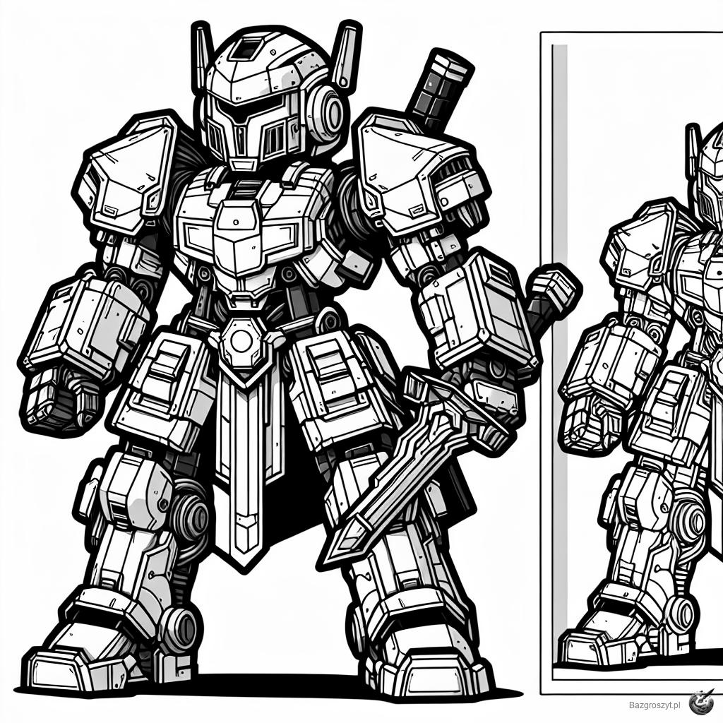 Pobierz mecha paladin surge brawl stars kolorowanka do druku