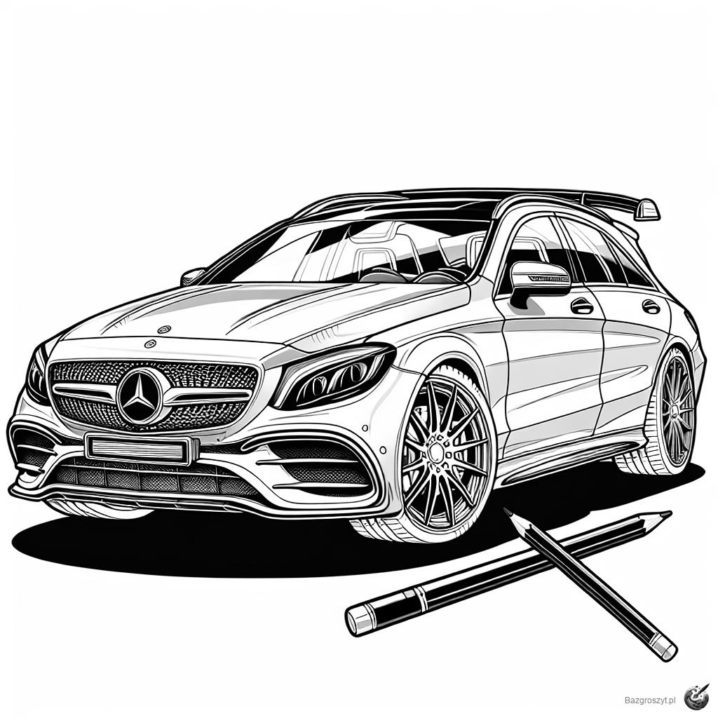 Pobierz mercedes kolorowanka do druku