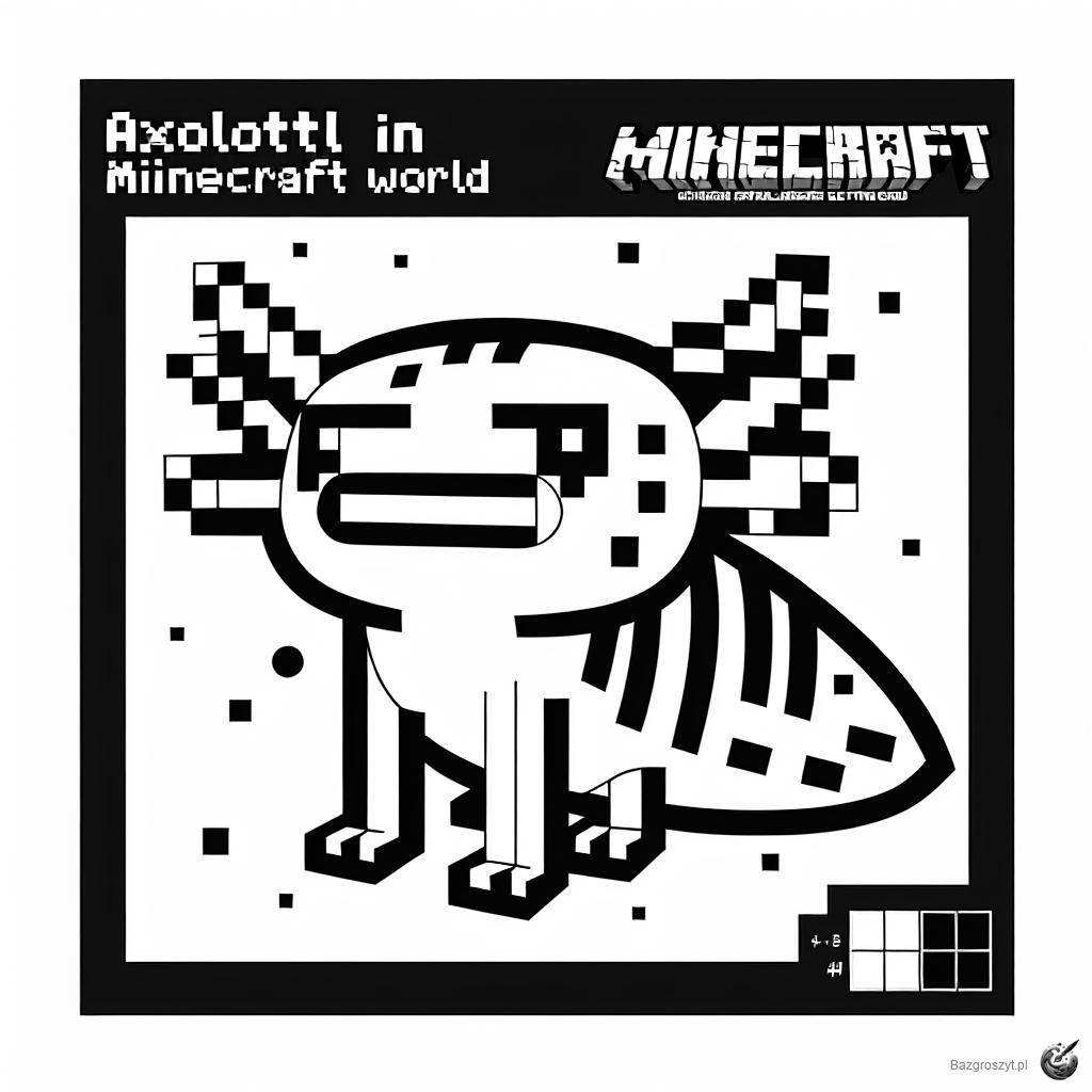 Pobierz aksolotl minecraft do druku