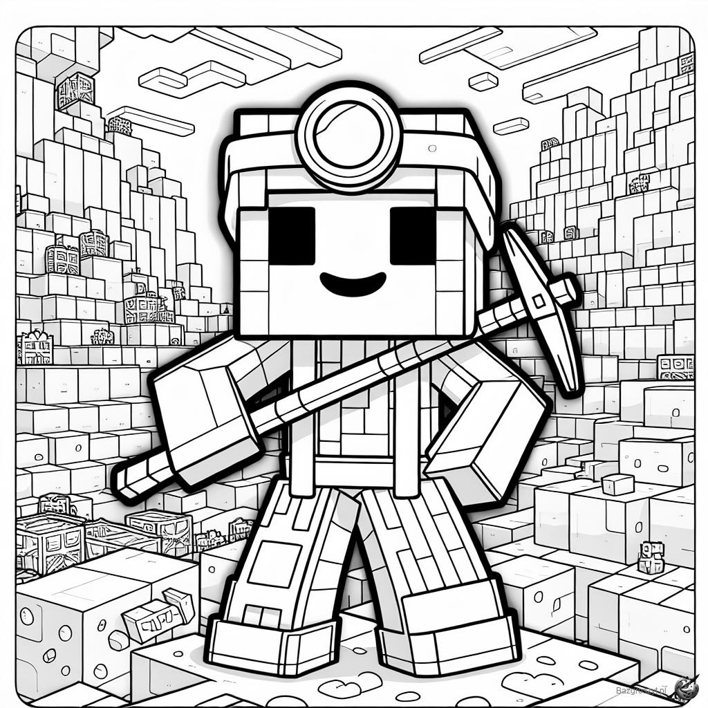 Pobierz czas dzieci kolorowanki minecraft do druku
