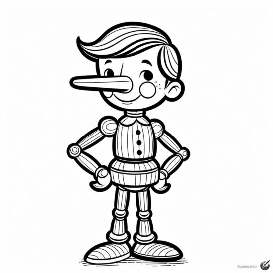 Pinokio Rysunek Kolorowanki pinokio - Bazgroszyt.pl