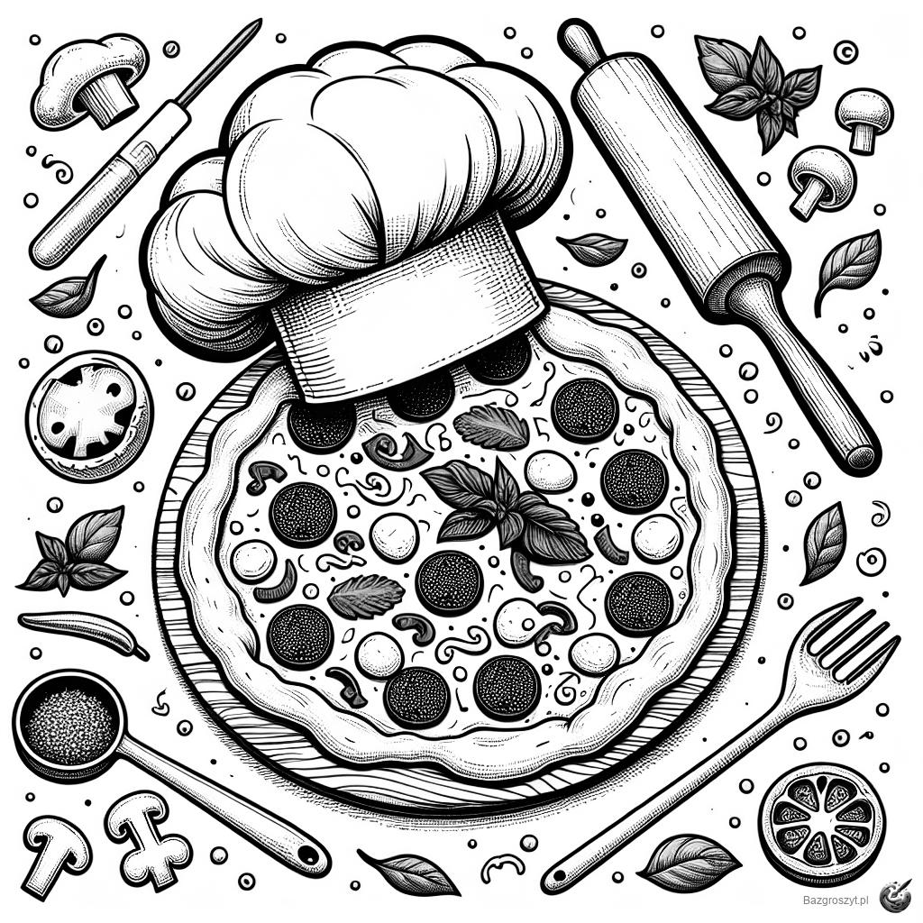Pobierz dzień pizzy kolorowanka do druku