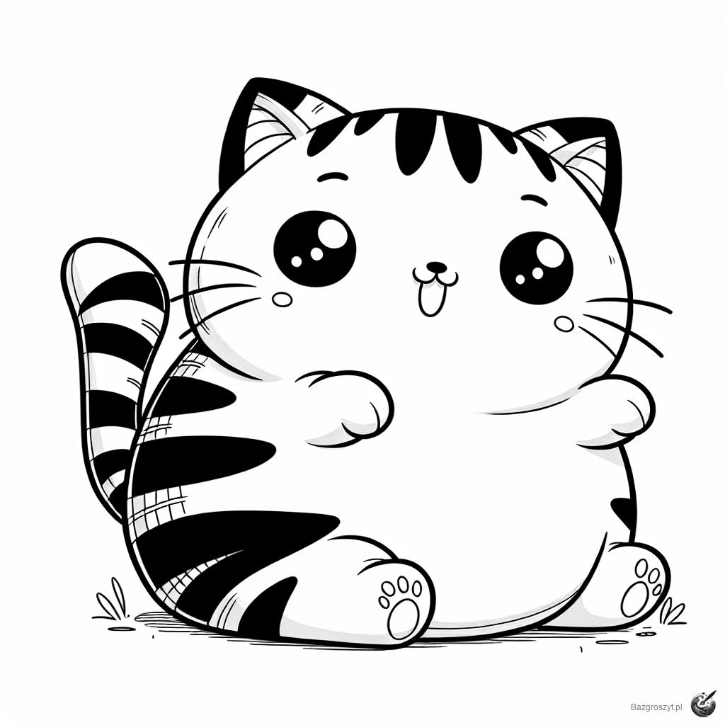 Pobierz pusheen cat kolorowanka do druku