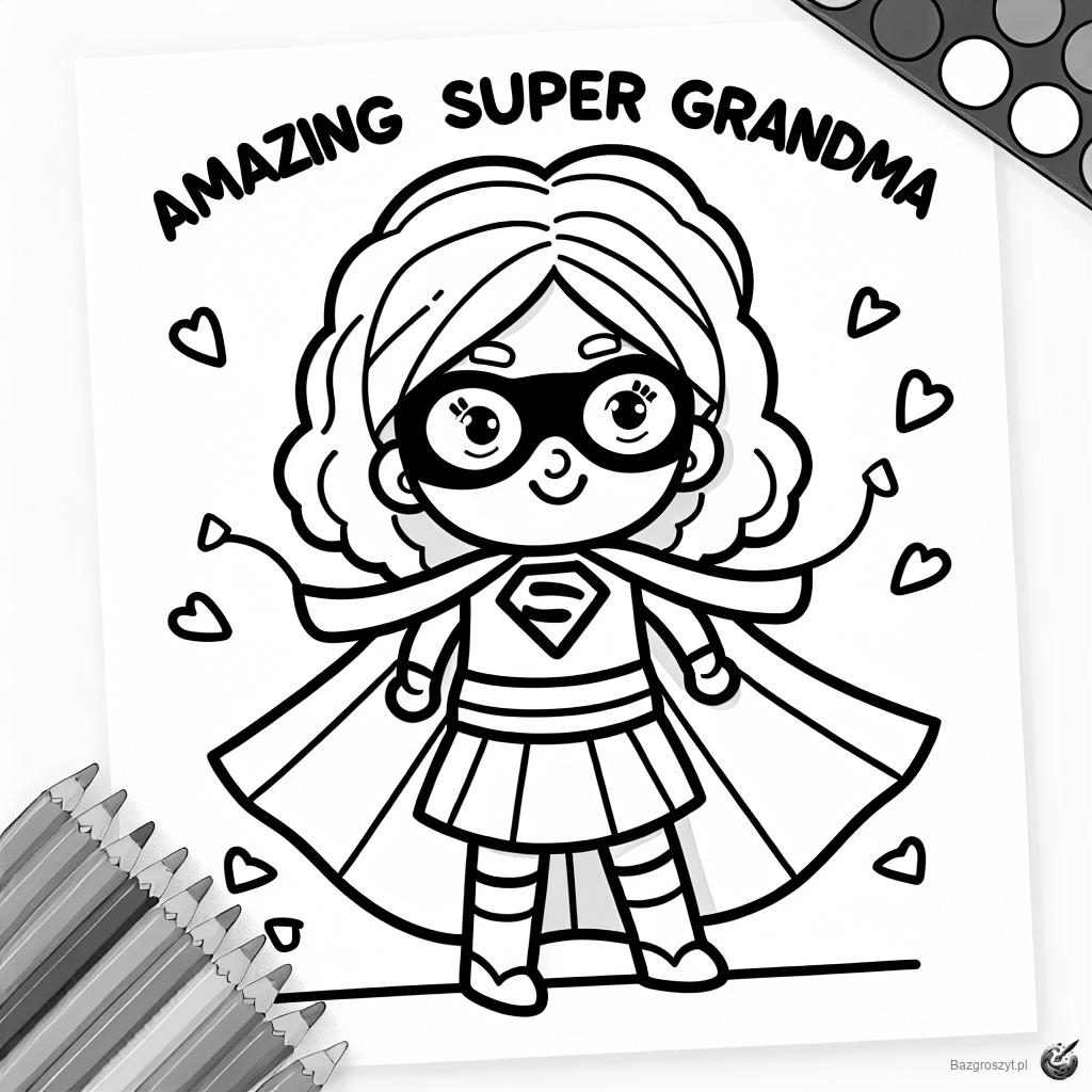 Pobierz super babcia do druku