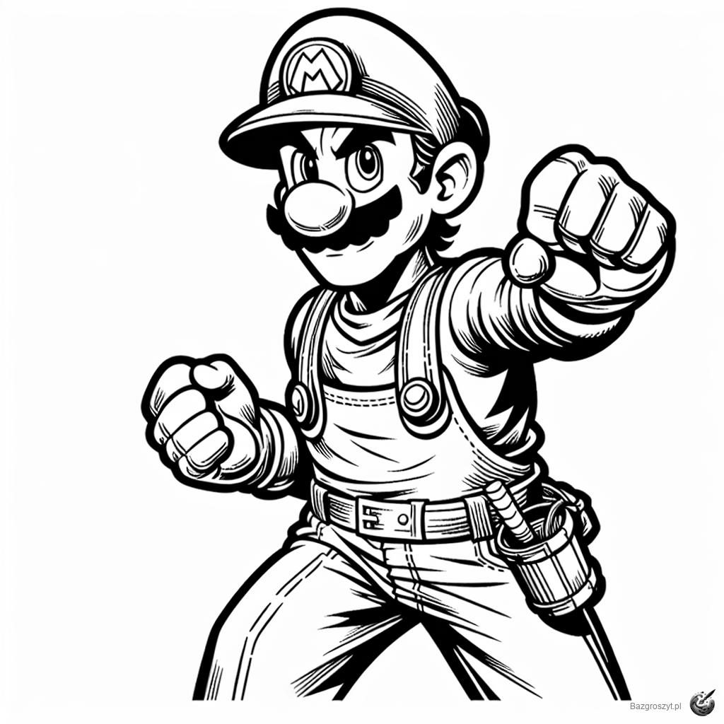 Pobierz super mario kolorowanka do druku