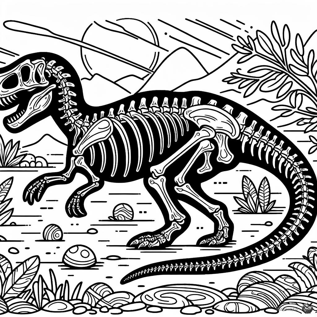 Pobierz szkielet dinozaura do druku