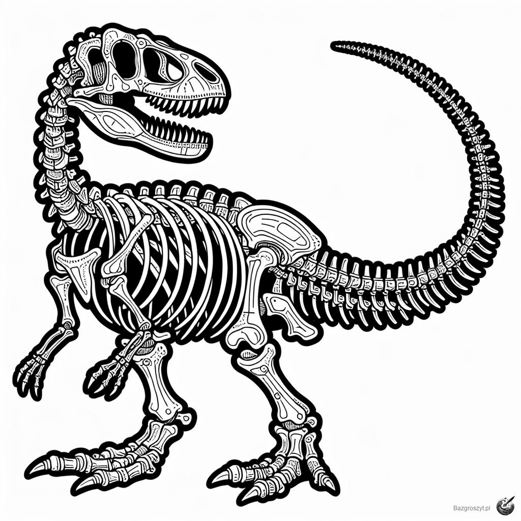 Pobierz szkielet dinozaura do druku