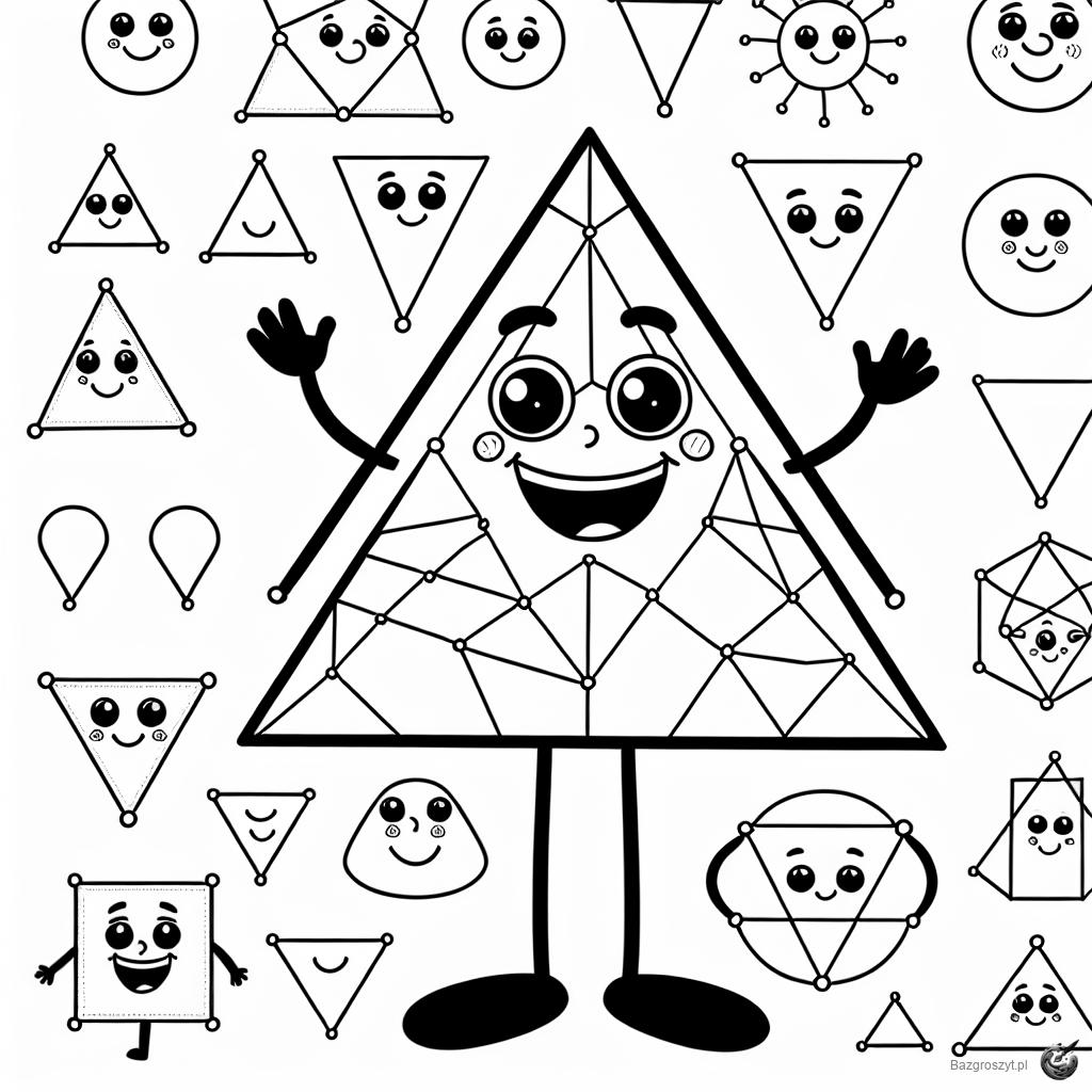 Pobierz kolorowanki online figury geometryczne do druku