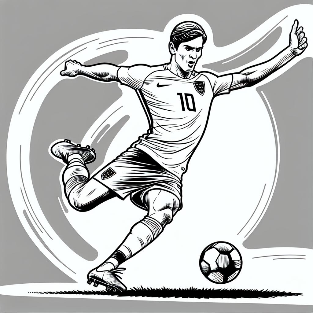 Pobierz kolorowanka mbappe do druku