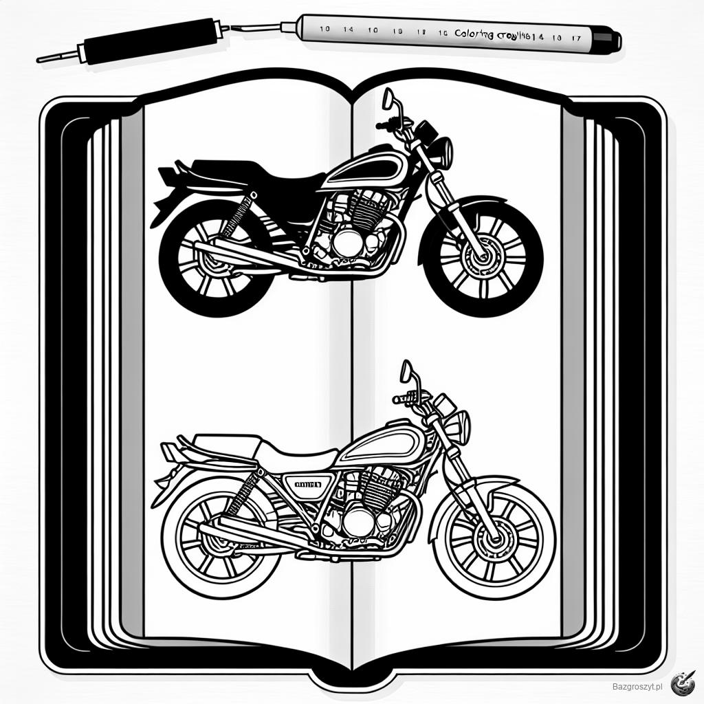 Pobierz motocykl do kolorowania do druku